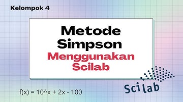 (85) 10.6.2 Integrasi dan diferensiasi numerik Simpson f(x) = 10^x+2*x-100 menggunakan Scilab