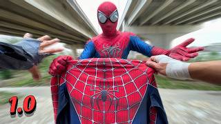 What if HOMLESS Parkour join Team SPIDER-MAN !? ( Action POV Real Life ) 1.0