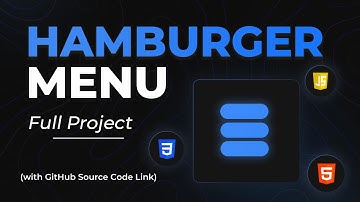 Animated Hamburger Menu using HTML, CSS, and JavaScript | Responsive Navigation Menu Tutorial