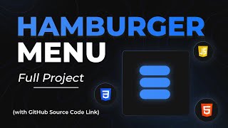 Animated Hamburger Menu using HTML CSS and JavaScript |... | Doovi