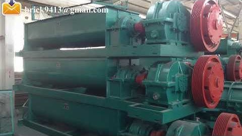 automatic clay brick making factory with clay mixer brick machine (email to brick9413@sina.com)