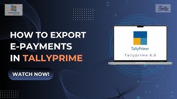 How to Export e -Payments from TallyPrime I 4QS I 4 Quadrant Solutions I Learn TallyPrime I