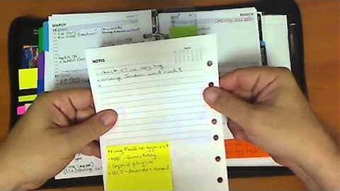 Filofax Tip No 13 - My Work Planner - The Australian Way