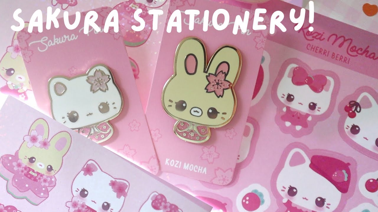 Opening Happy Mail from Kozi Mocha - Cute Sakura Spring Cherry Blossom Stationery Designs!