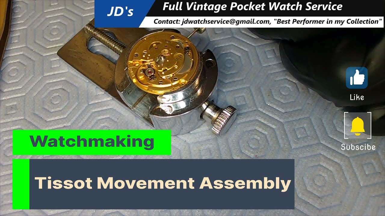Mouvement De Montre Mécanique Vintage Charles Tissot 958 - Pour Pièces/réparation