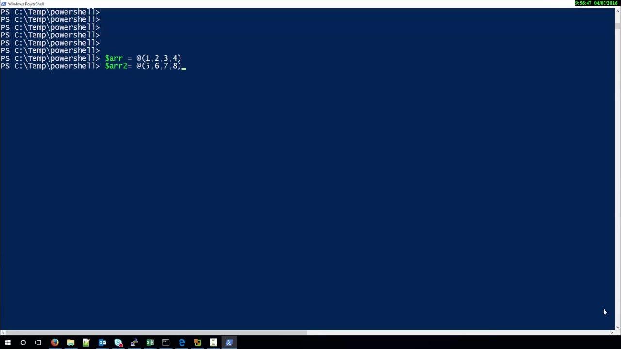 Powershell logical operator -ne - YouTube