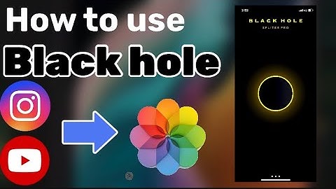 Black hole app || how to use black hole app iPhone blackhole app || black hole splitter app iPhone