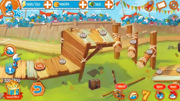 The Smurfs Epic Run "Visit the stadium"  Stages