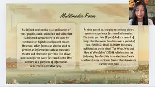 Evaluating Creative Multimedia Form ( Module 11 , Team E)