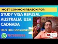 Most common reason for Study Visa Refusal in Australia// Possible Solutions //Hari Om Consultants