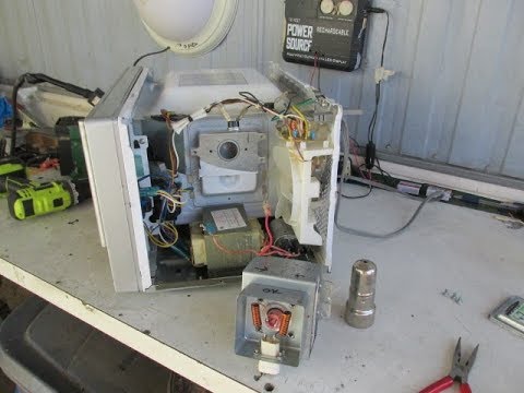 como reparar un magnetron con la terminal en corto y bobinas en mal estado  video # 2 - YouTube