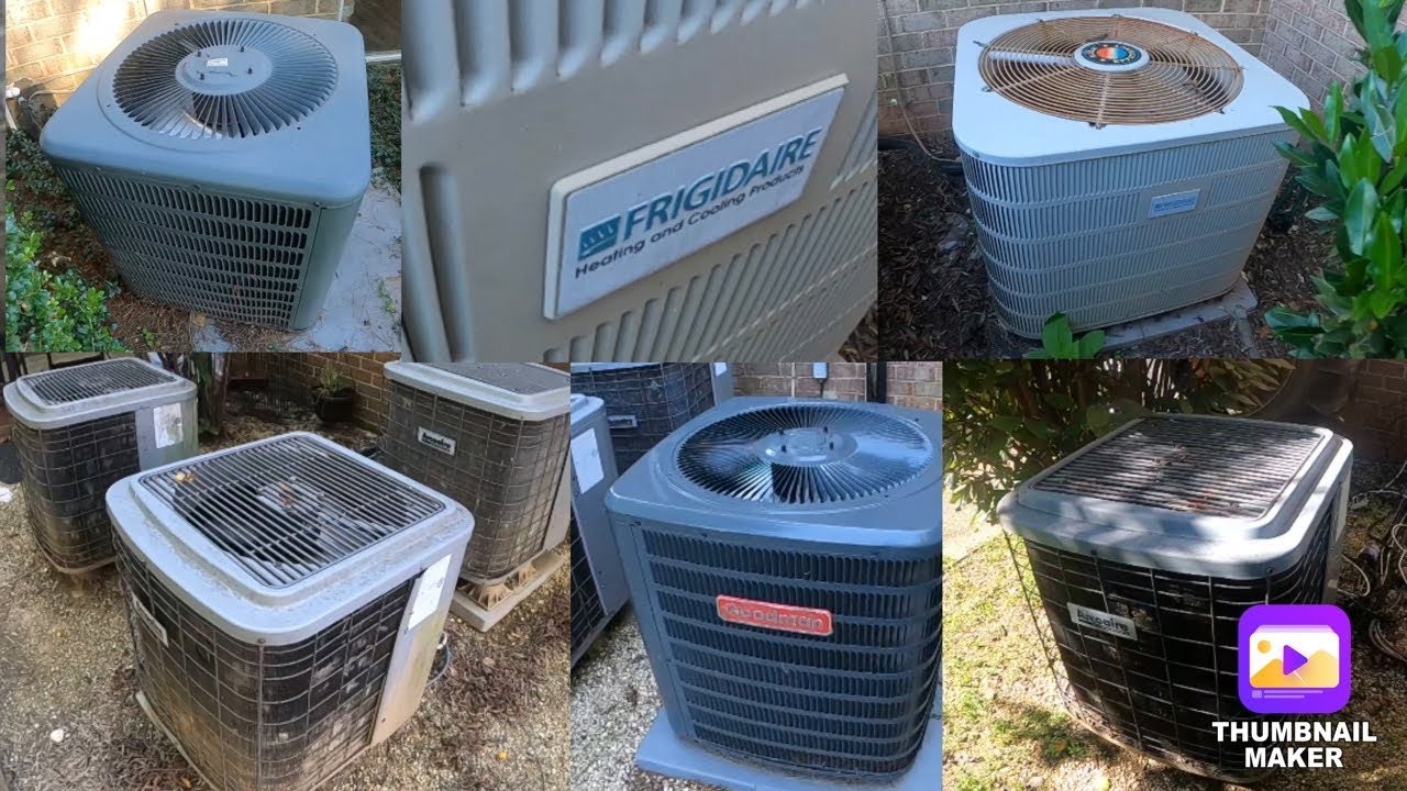 Arcoaire Max Performance 10s, Goodman GSX14s, and Frigidaire (Nordyne