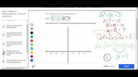 Zeros of polynomials (factored form)