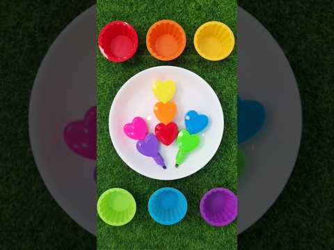 Learn Colors With Heart <strong>Pen</strong> 하트형광펜 #colors #toys #satisfying #<strong>pen</strong>