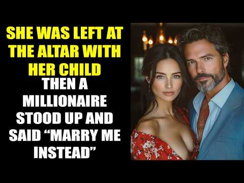 She Was Left at the Altar with Her Child   Then a MILLIONAIRE Stood Up and Said “Marry Me Ins