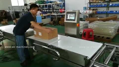 Heavy loading type carton box weight checking machine weight checker line