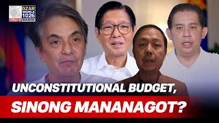 Marcos Jr., may PANANGUTAN sa UNCONSTITUTIONAL na 2024-2026 BUDGET?