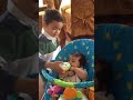 Adorable Big Brother Bottle Feeds Baby Sister For the First Time