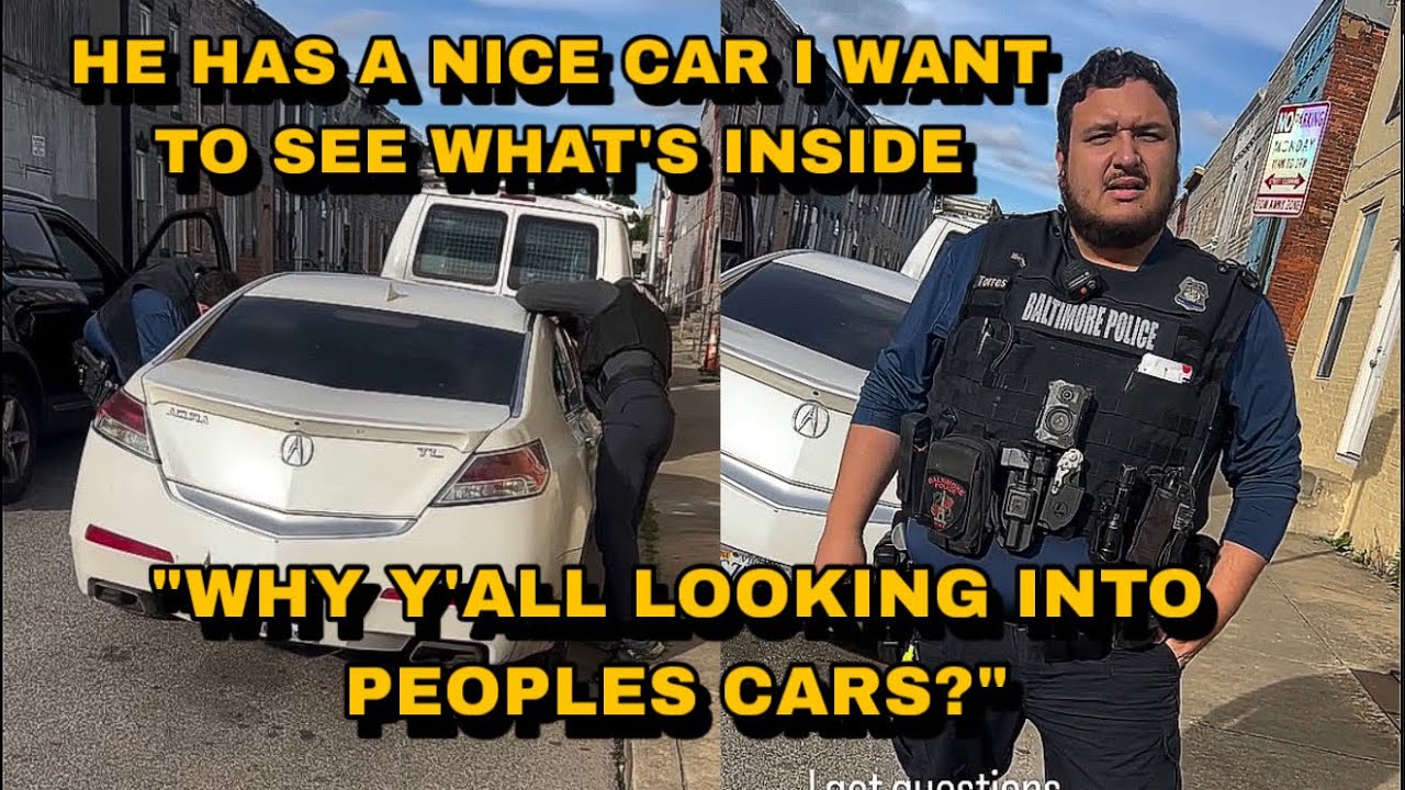 Cops Get Called Out For Randomly Looking Into Cars - YouTube