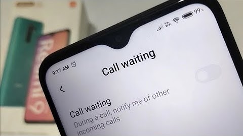 Redmi 9 prime call waiting, call waiting enable disable kaise kare