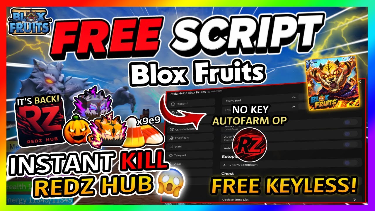 Rexz Hub Script Redz Hub Script is BACK *NO KEY* - Blox Fruits Script - YouTube