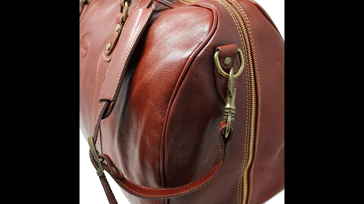 Cenzo Duffle Vecchio Brown Italian Leather Weekender Travel Bag Review