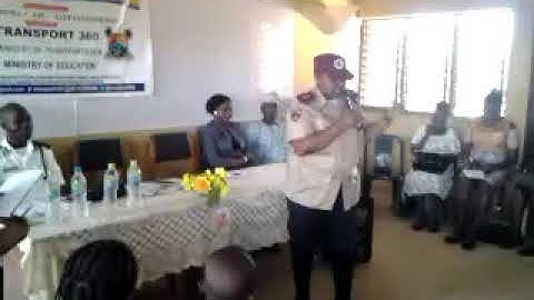 Officer Sonusi of FRSC during T360 Schools Advocacy.