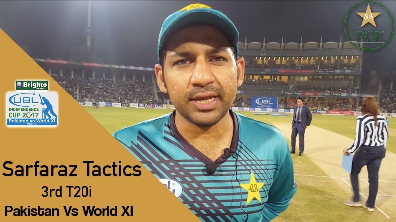 Pakistan Captain Sarfaraz Ahmed Interview ahead of the third T20I against World XI