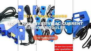 Don't Buy Top 5 Non Invasive AC Current Sensor Modules Before Watching This! - SCT 013 000 30A 50A 1