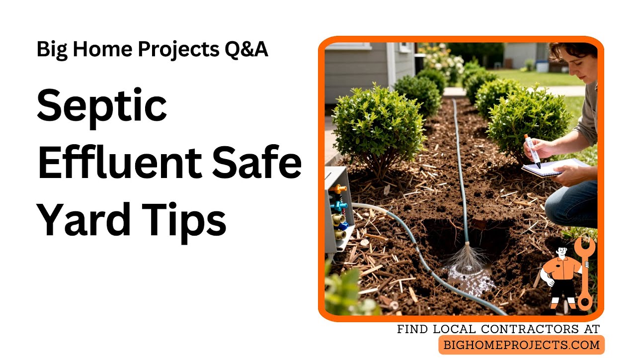 Tiny House Septic Effluent Subsurface Drip Landscaping