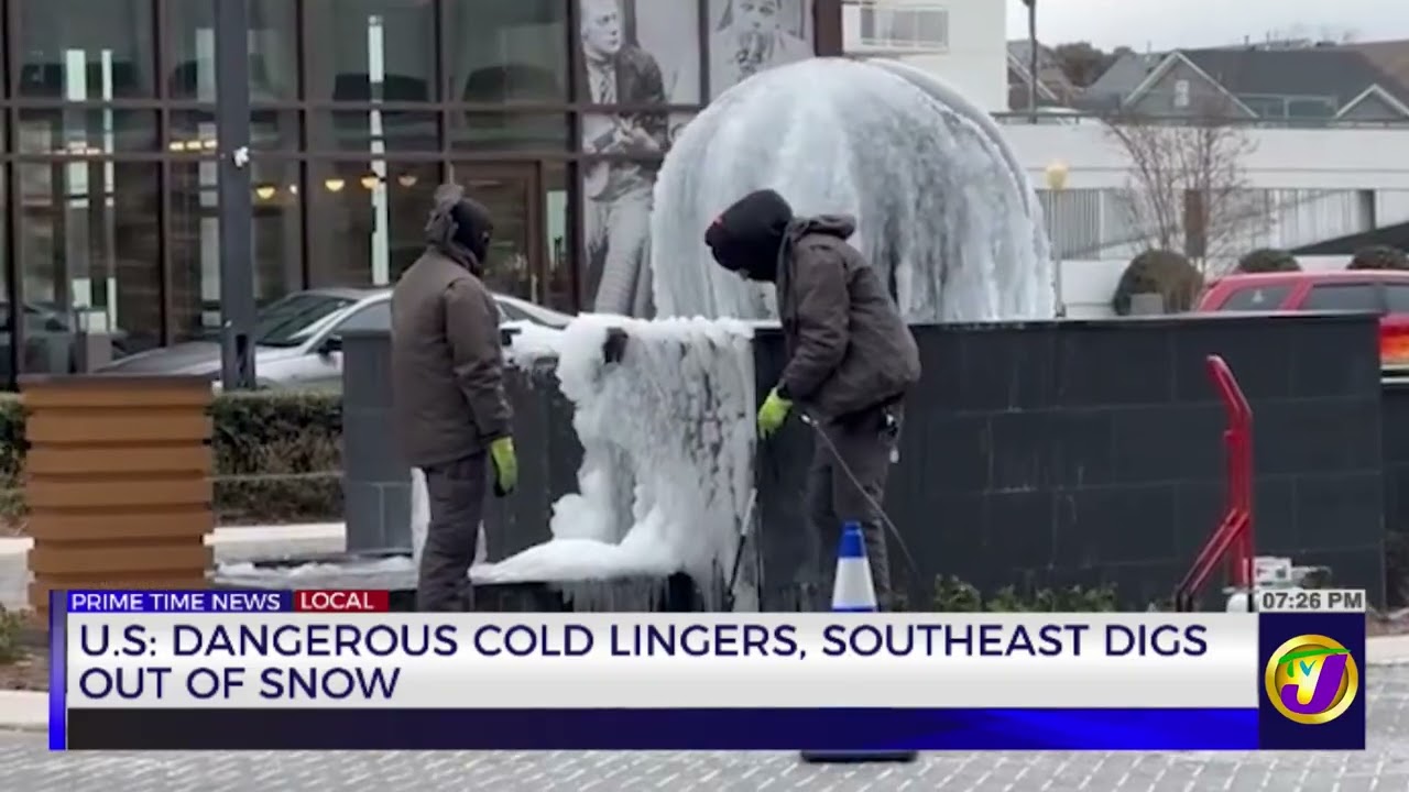 U.S.: Dangerous Cold Lingers, SouthEast Digs Out Of Snow  | TVJ News
