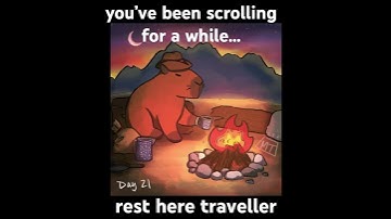 you’ve been scrolling for a while, rest here traveler #capybara #scrolling #traveler #shorts #fypシ