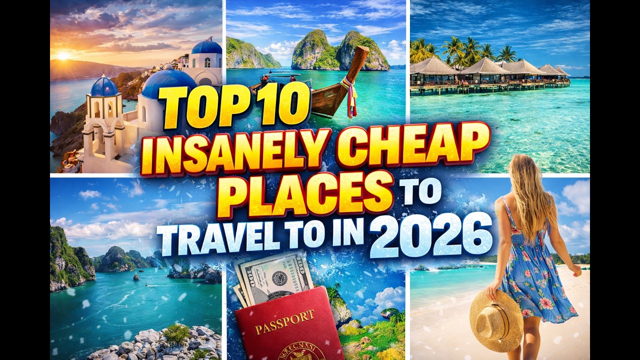 Top 10 INSANELY CHEAP places to travel to in 2026 #fyp #travelvlog # ...
