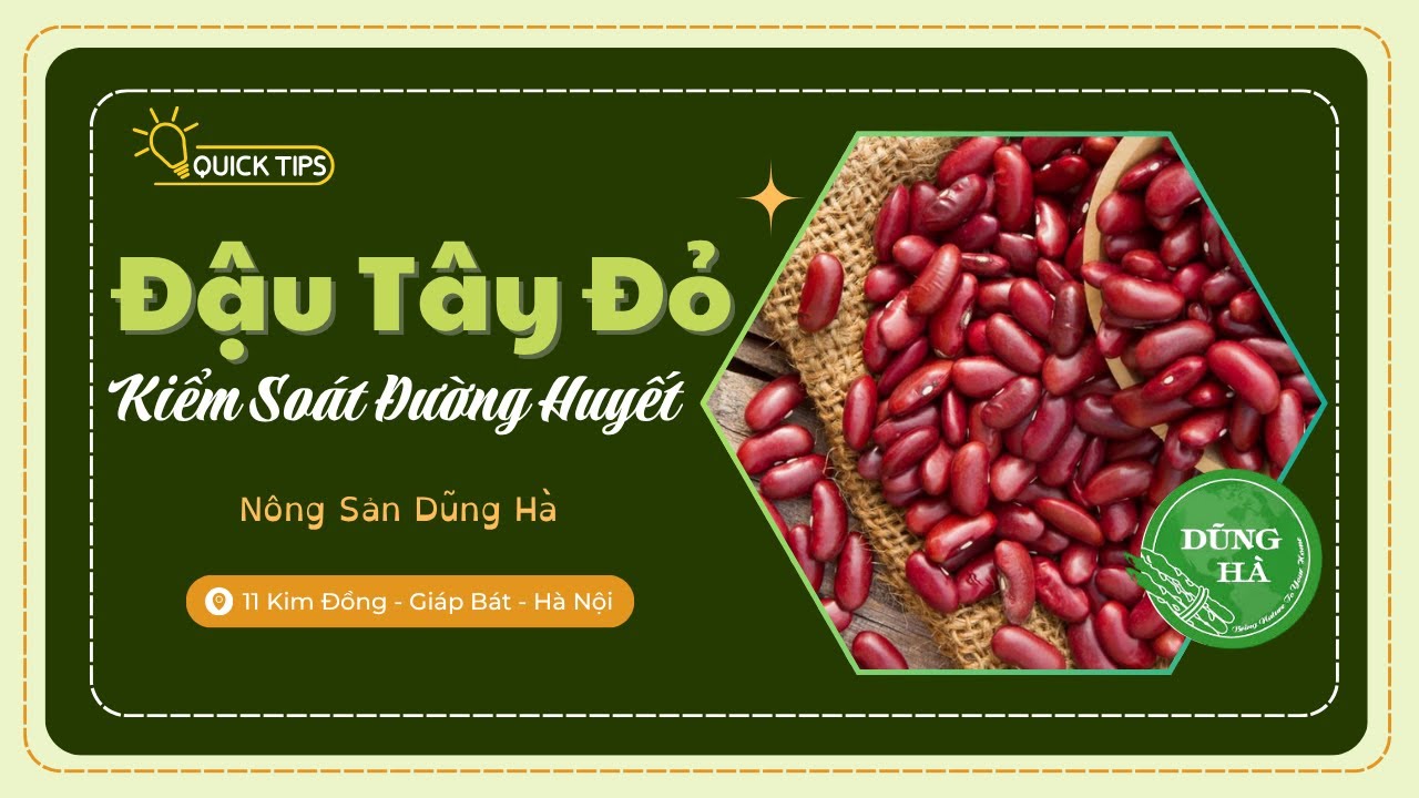 Đậu Đỏ Tây – Loại Đậu Giúp Kiểm Soát Đường Huyết Hiệu Quả Cho Người Tiểu Đường 🌿