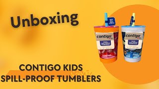 Unboxing The Contigo Kids Spill-Proof 14 Oz. Tumblers screenshot 5