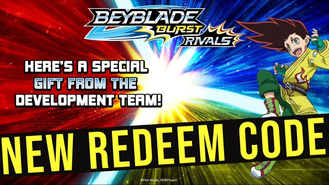 Beyblade burst rivals all redeem codes 