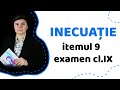 Rezolvăm o inecuație de la itemul 9, examen clasa a 9-a | Matematica.md