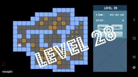 Classic Sokoban Level 28 | without UNDO | Solution 1 - 90