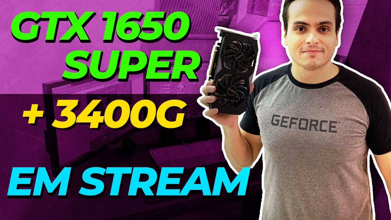 PC Baratinho - Ryzen 3400G - Teste em STREAM com a GTX 1650 Super (CSGO, PUBG, R6 e Fortnite)