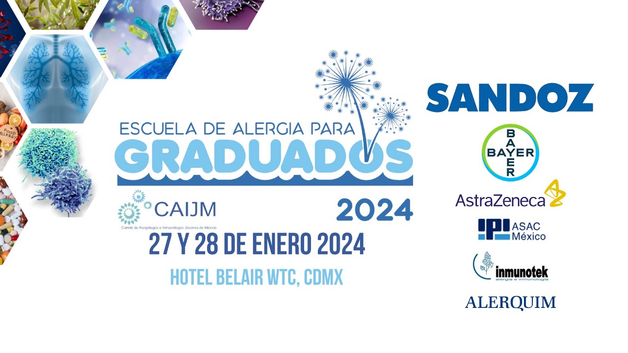 Escuela para graduados en Alergia e Inmunología 2024 - CAIJM. On Line