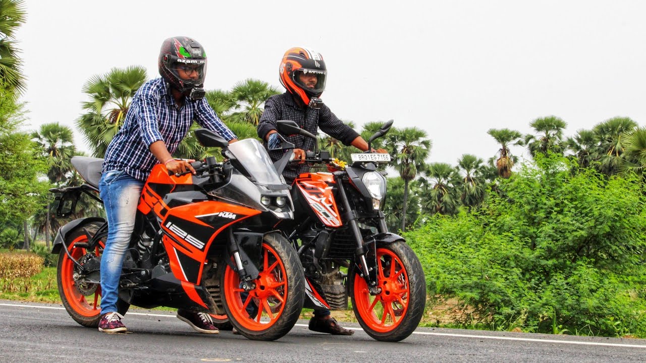 Rc125 vs Duke 200 Drag Race