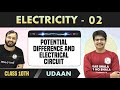 Electricity 02 | Potential Difference | Electrical Circuit  | Class 10 | NCERT | Udaan