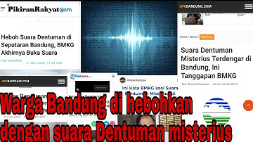 Suara Dentuman di Bandung