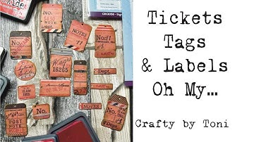 Tickets Tags & Labels Oh My ……………@timholtz #junkjournalideas