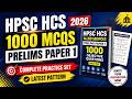 HPSC HCS Prelims 2026 eBook PDF | 1000 MCQs Practice Set Download Hindi Guide