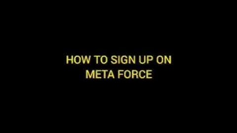 HOW TO SIGN UP AND ACTIVE LEVELS ON METAFORCE - SIMPLE AND EASY APPROACH.