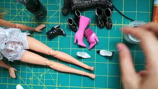 Customized Barbie Shoes