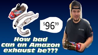 Cheapest full exhaust on Amazon for Stubby’s crf150f ( Sounds awesome!!!)