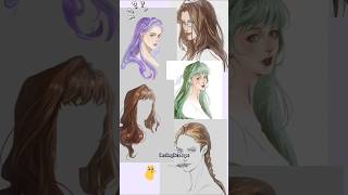 tutorial on how I color hair in Ibis💜✨ #ibis #ibispaintx #ibispainttutorials#ibispaint #ibistips