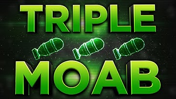 MW3: Triple MOAB on Bootleg! Half Way Off a QUAD!